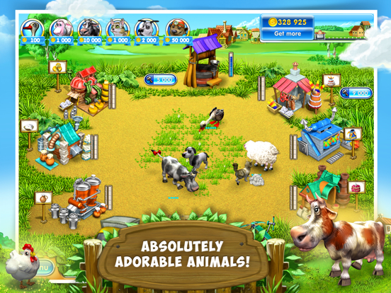 Screenshot #1 for Farm Frenzy 3: Village HD Lite