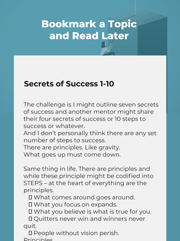 Secrets of Success with Quotes iPad screenshot 4 - Lifestyle app