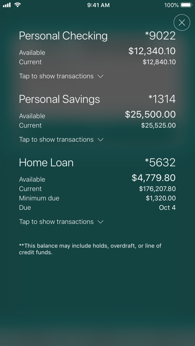 Quincy CU - Mobile Banking Screenshot