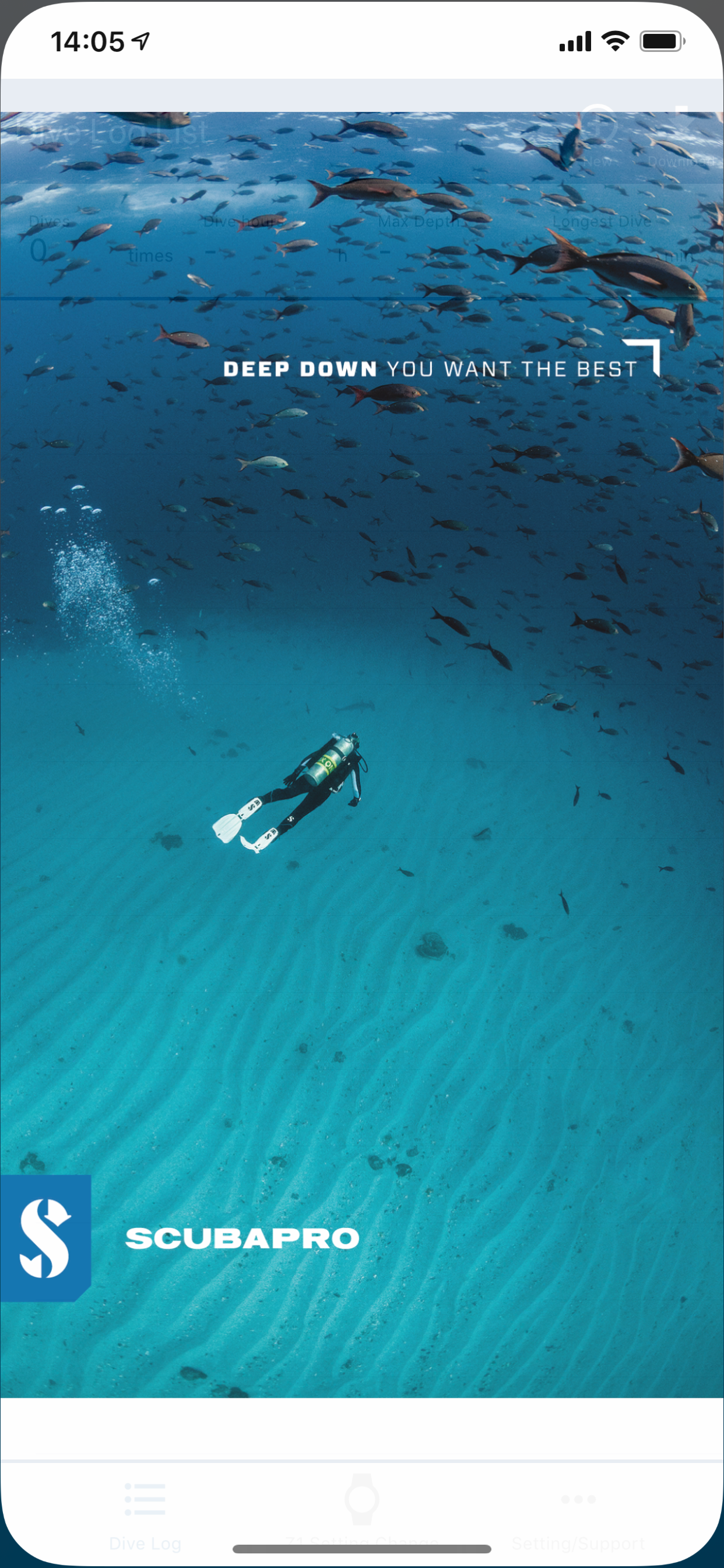 Z dive log