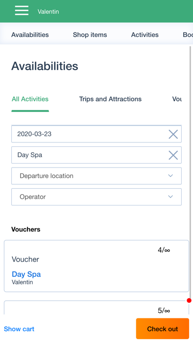 TrekkSoft mPOS screenshot 2