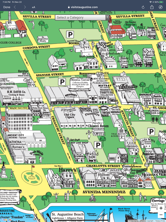 Visit St. Augustine iPad screenshot 5 - Travel app