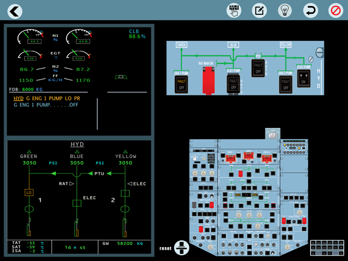 Airbus A320 ecam Pilot trainer