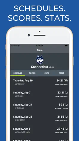 Game screenshot Connecticut Football Schedules mod apk