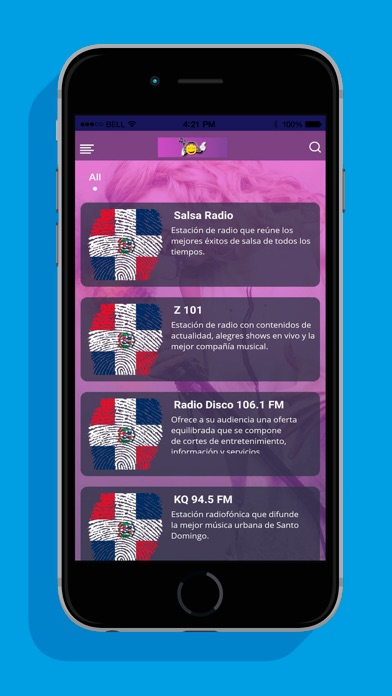Radio Dominican Republic iPhone screenshot