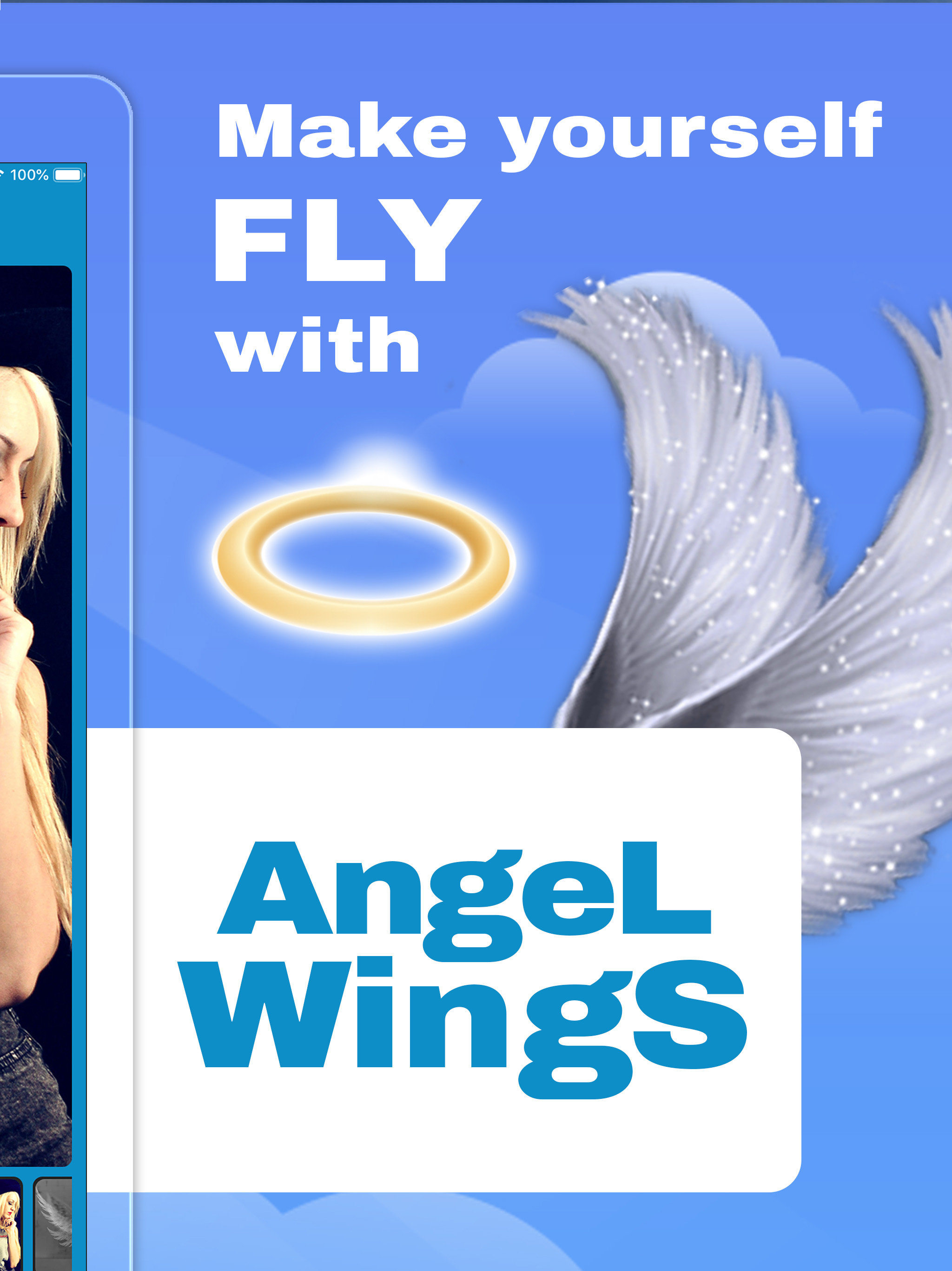 Angel Wings - Text on Photo