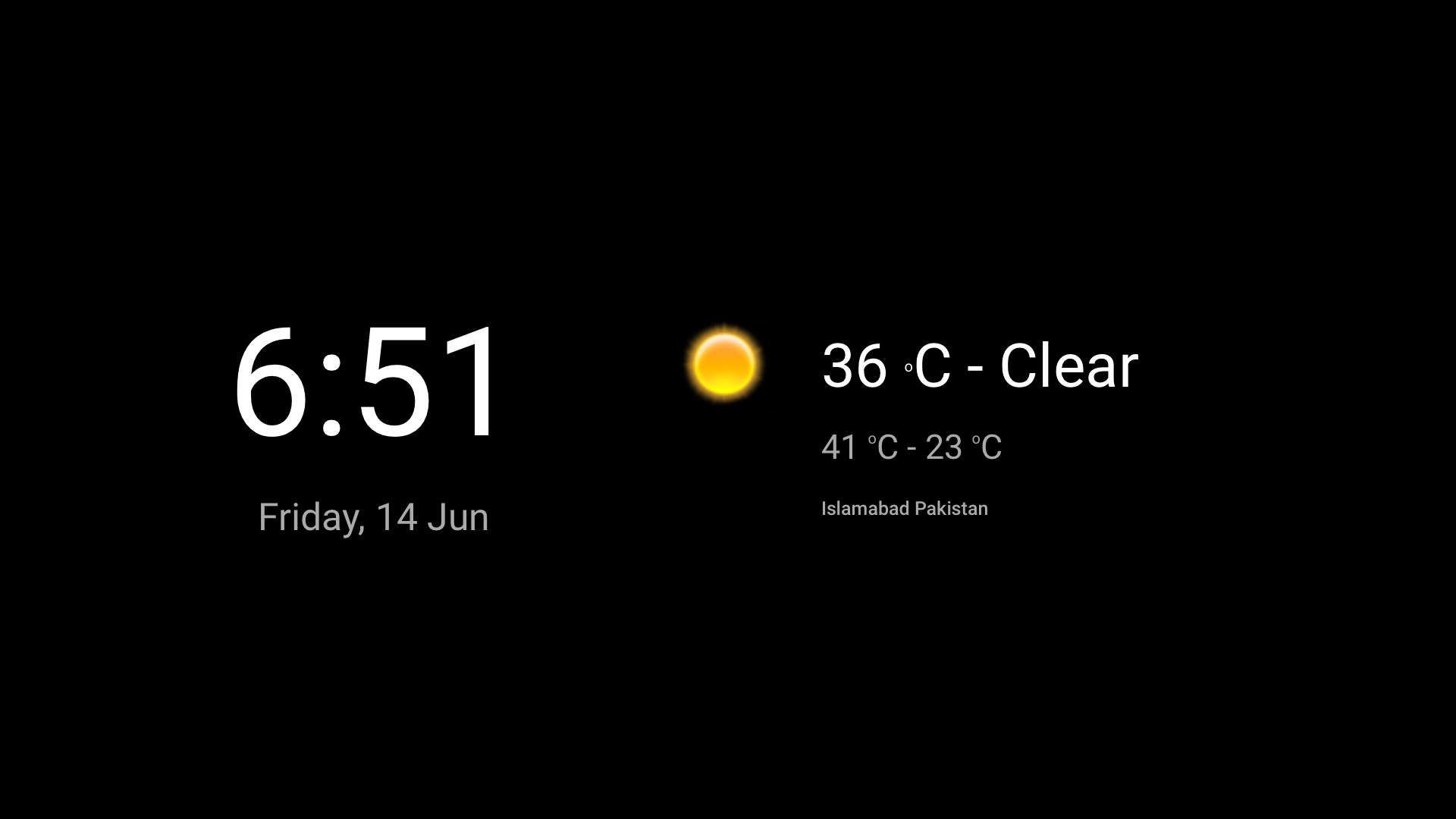 Digital Clock for TV screenshot 4