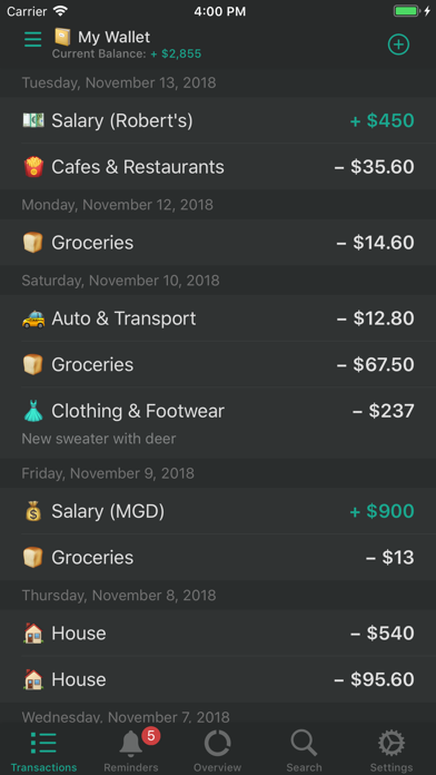 CashSync+PRO: Expense tracking Screenshot