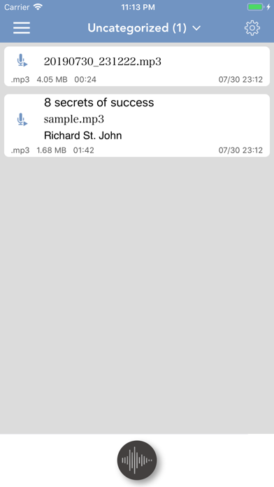 Screenshot #3 pour Voice Memos (Recorder)