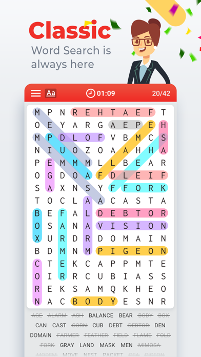 Word Search Colorfulのおすすめ画像1