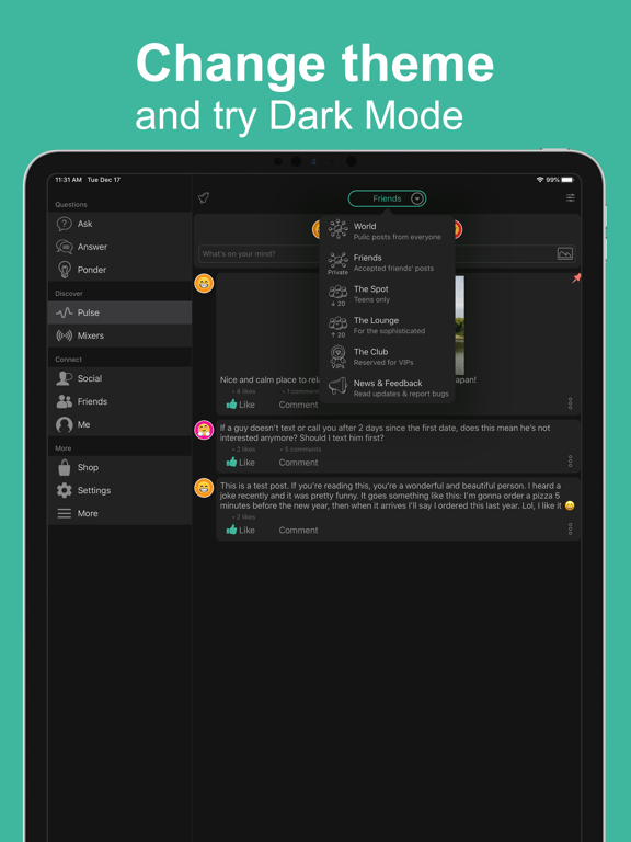 CoVerse - Advice and Chat iPad screenshot 4 - Lifestyle app
