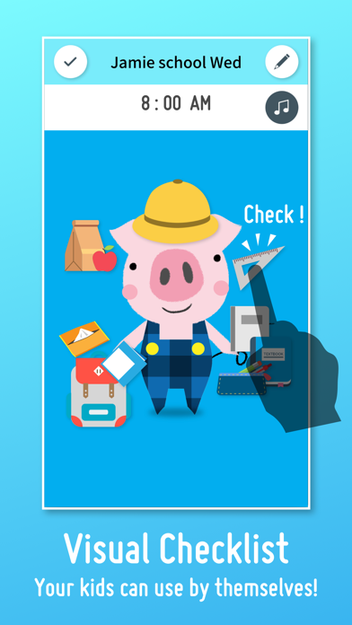 Screenshot #1 pour Checkie! - Visual Checklist