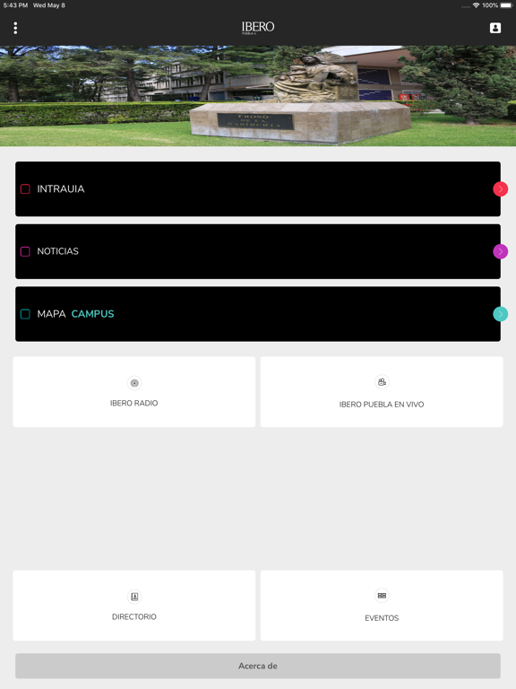 IBERO Puebla iPad screenshot 1 - Education app