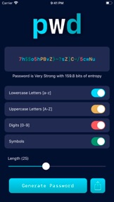pwd - Password Generator screenshot
