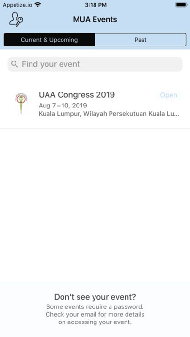 MUA Events 2019 screenshot 2