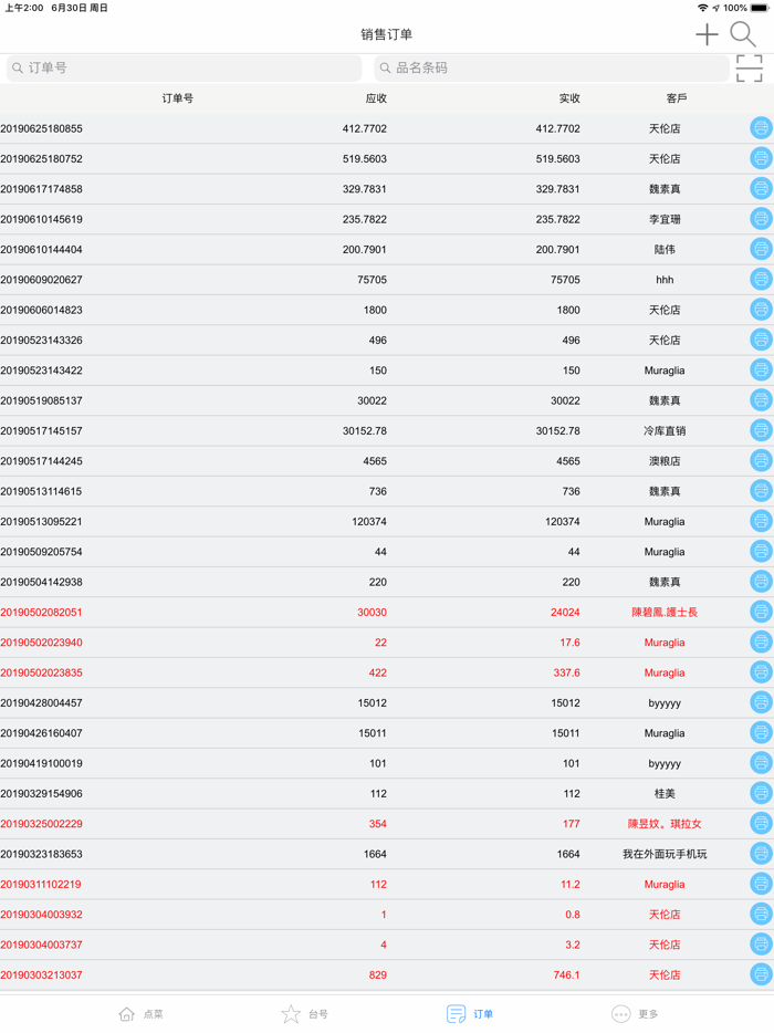 Elink Menu-order dishes