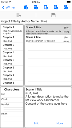 yWriter: Novel Writing screenshot 1
