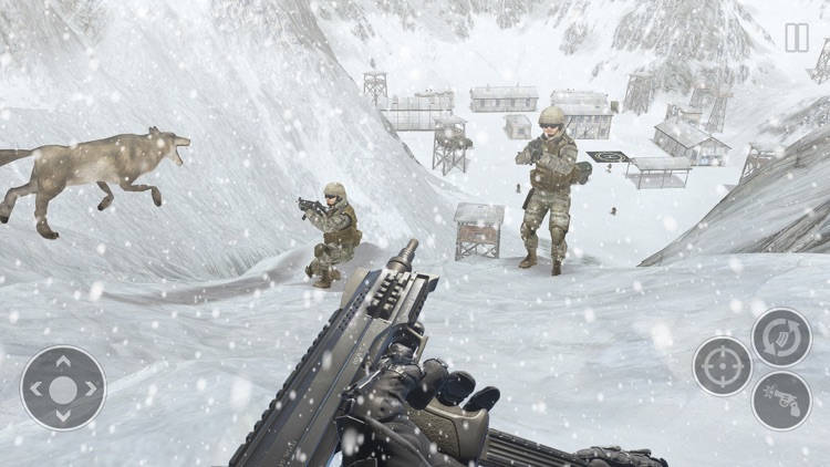 Snow Army Sniper Shooting War screenshot-4