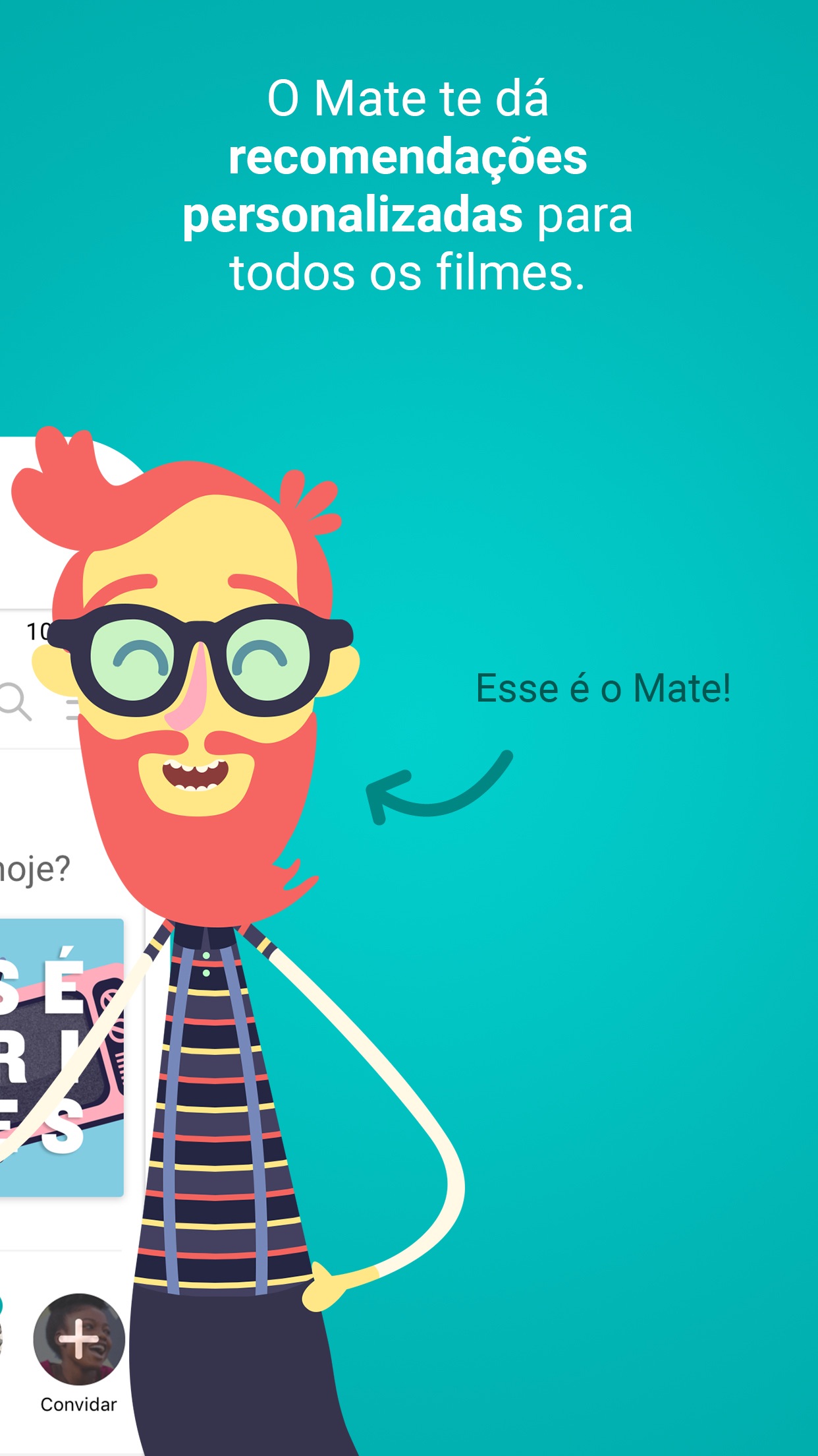 Screenshot do app MateRate - Filmes e Séries