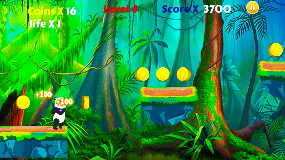 #2. Panda Ninja Run in Jungle (iOS) Podle: MUHAMMAD PARWANA