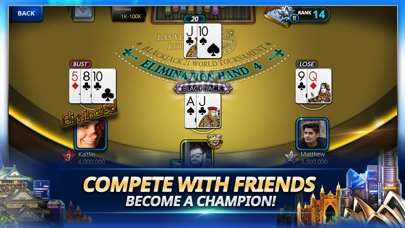 Blackjack Tournament screenshot 2