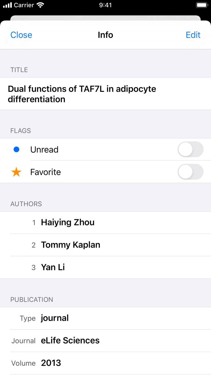 iPhone screenshot