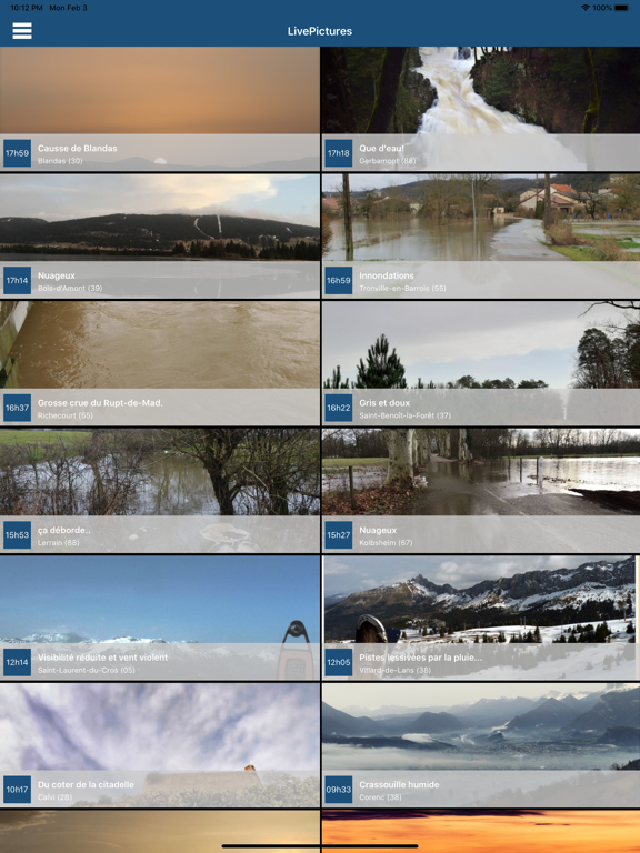 Infoclimat - live weather iPad screenshot 5 - Weather app