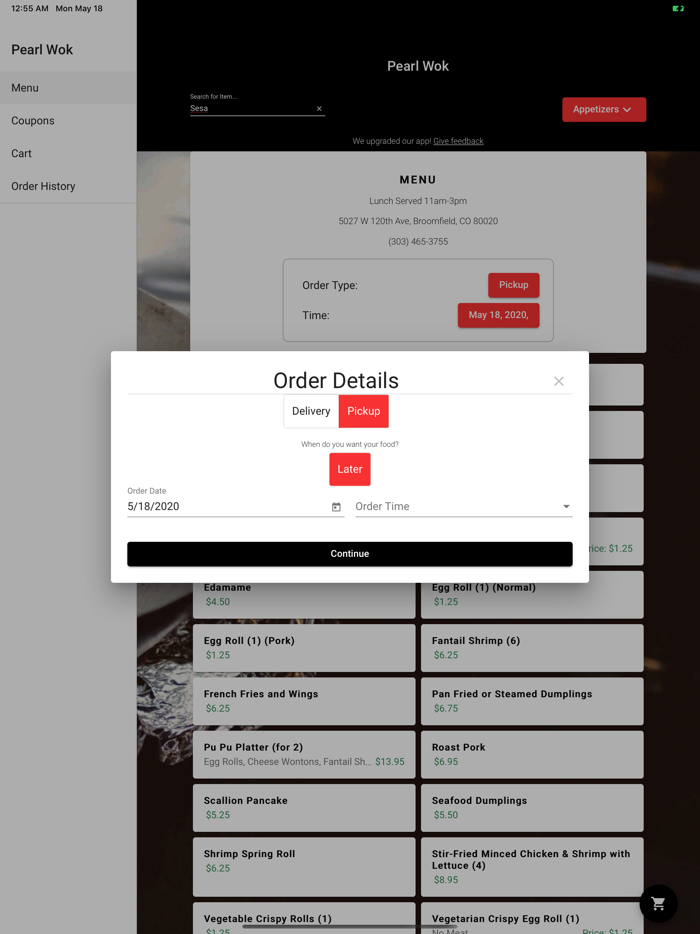 Pearl Wok Chinese Restaurant