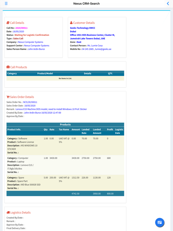 Screenshot #5 pour Nexus CRM