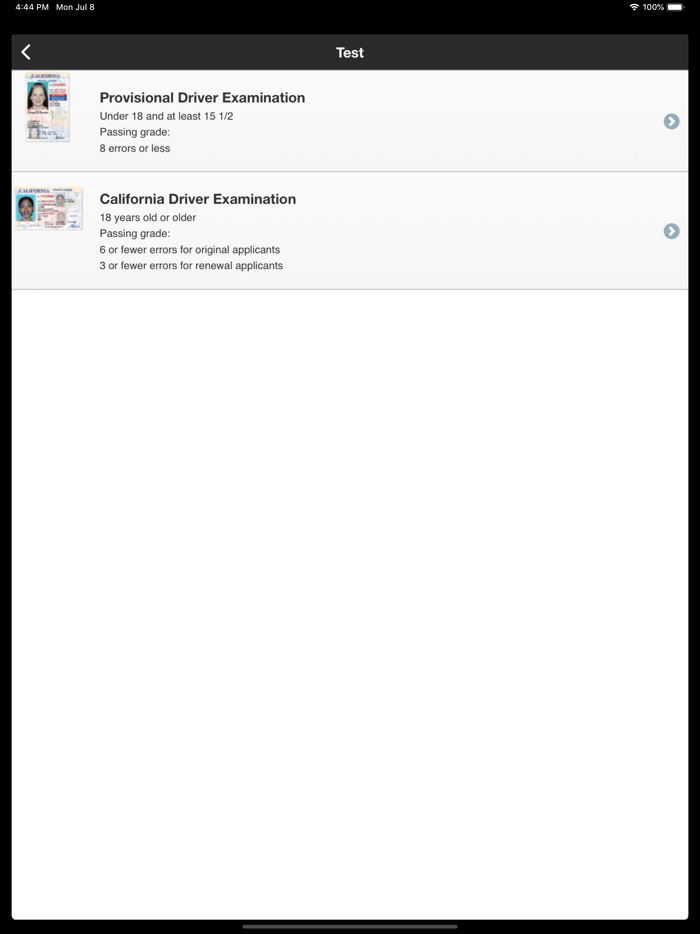 CA DMV Permit Test Now