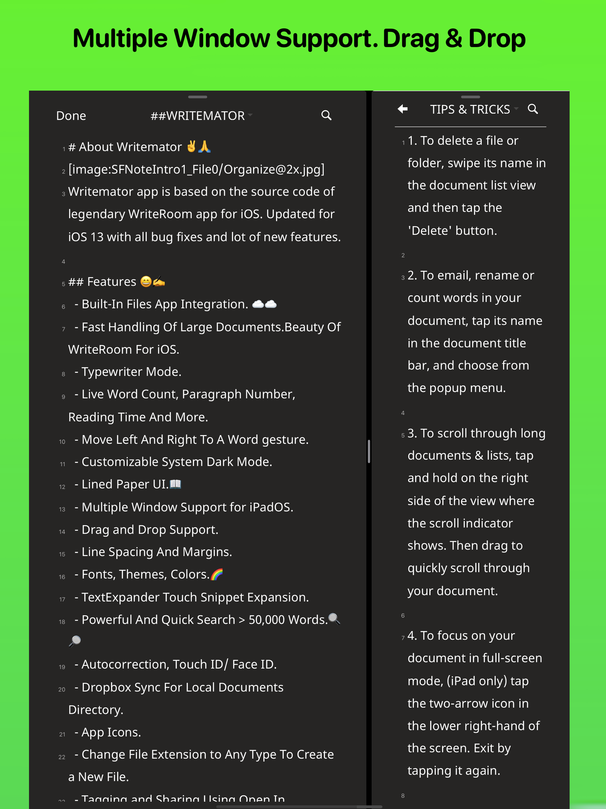 Writemator - Plain Text Editor