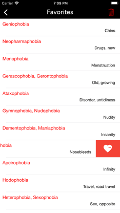 Phobias - dictionary of fears screenshot 4