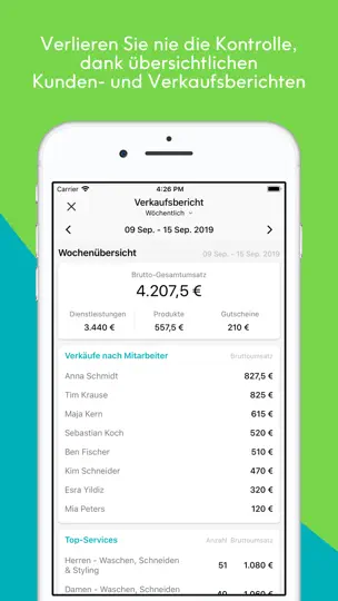 Screenshot von Connect: Salon-Management auf dem iPhone 5