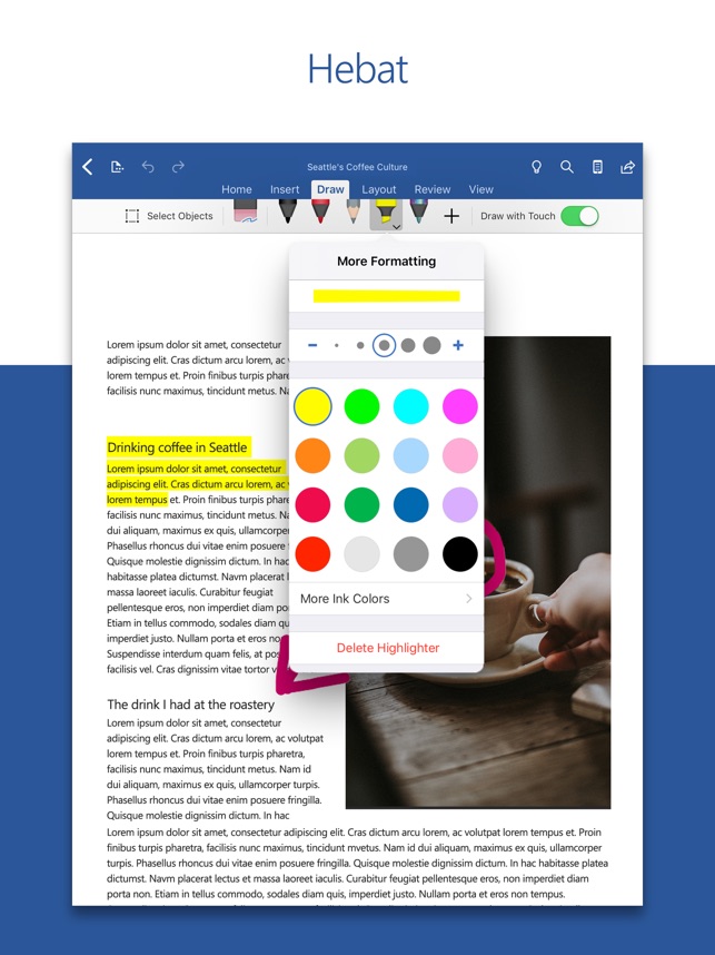 cara buat resume guna microsoft word