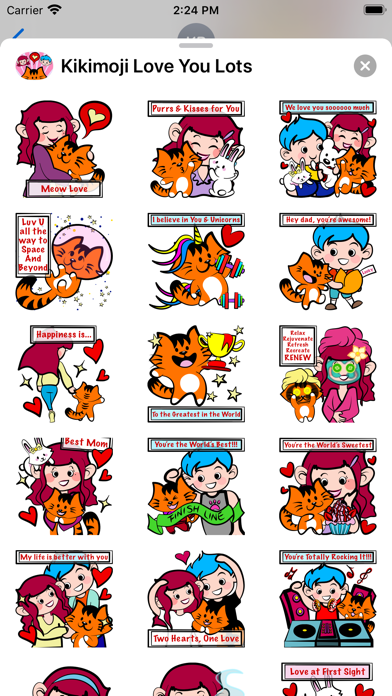Screenshot #3 pour Kikimoji Love You Lots