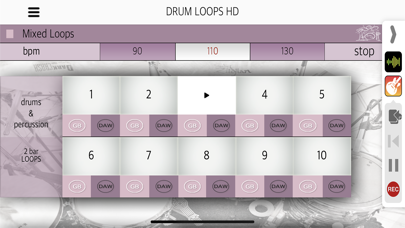 Drum Loops HD screenshot1