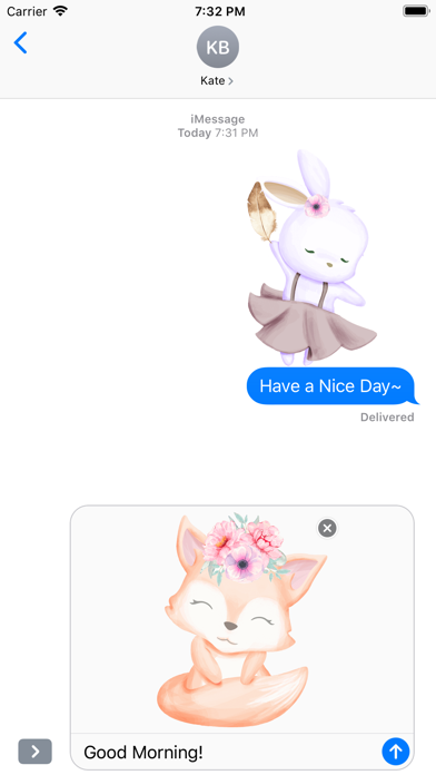 Fairytale Baby Animal Stickers Screenshot