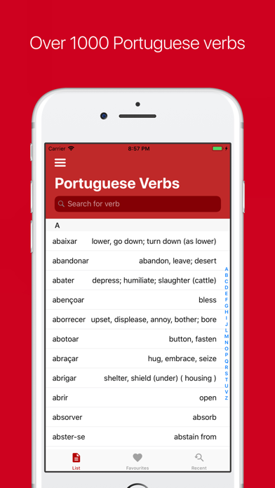 Portuguese Verb Conjugator Screenshot