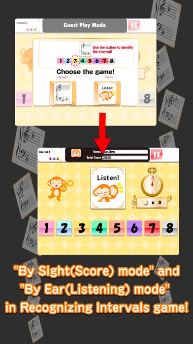 Bastien [Interval] Flashcards iPhone screenshot 2 - Music app
