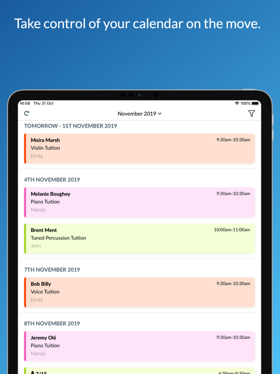 Appointedd iPad screenshot 2 - Business app