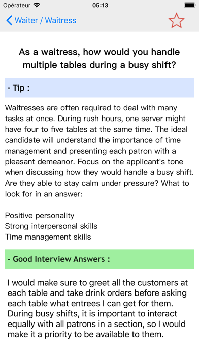 Interview Guid 2020 Q / A iPhone screenshot