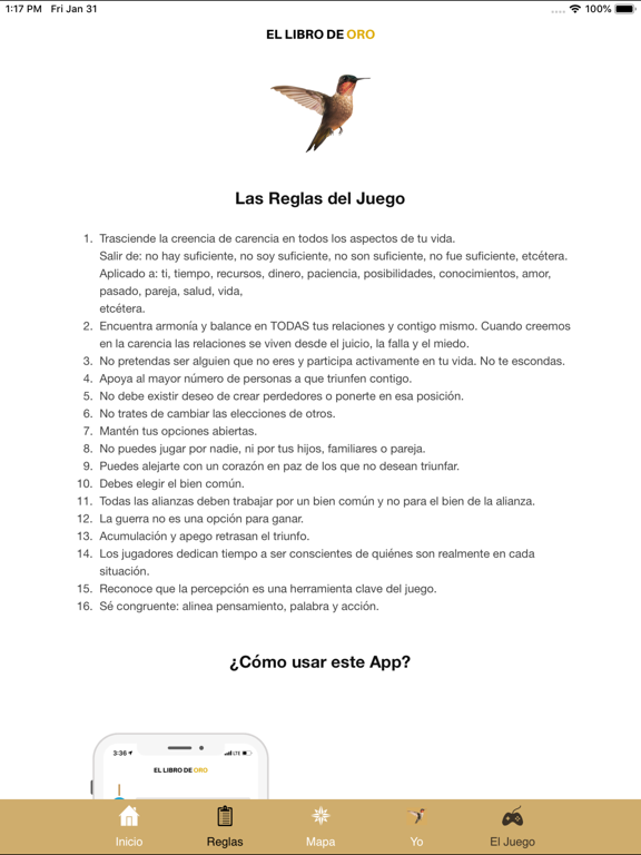 El Libro de Oro iPad screenshot 2 - Book app