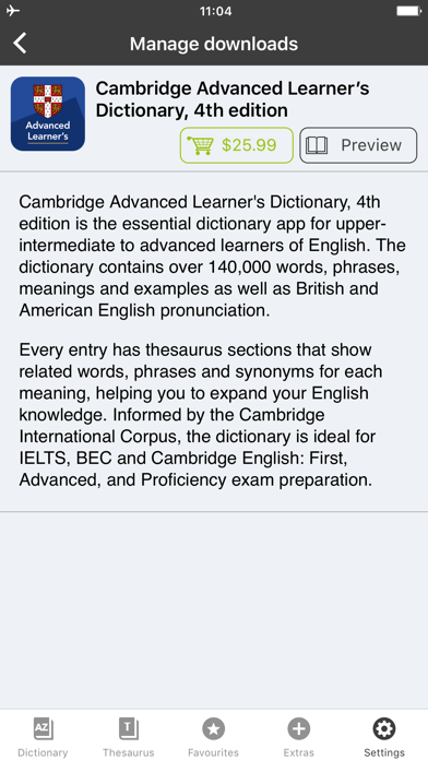 Screenshot #1 pour Cambridge English Dictionary
