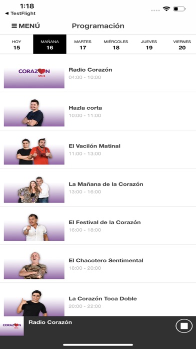 Radio Corazón Chile Screenshot