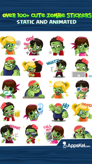 Zombies Emoji Stickers App screenshot 2