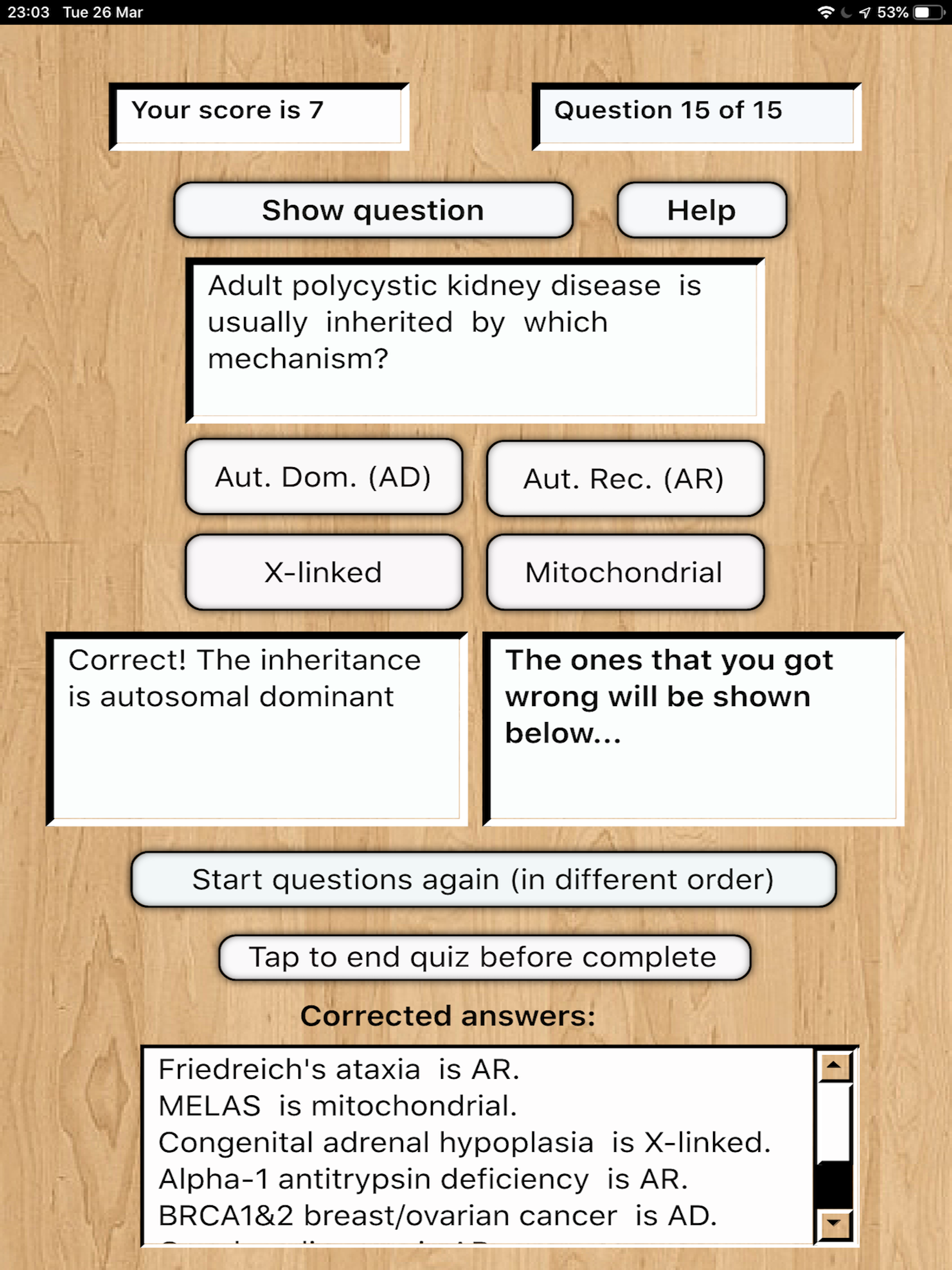 Genetics Inheritance Quiz C