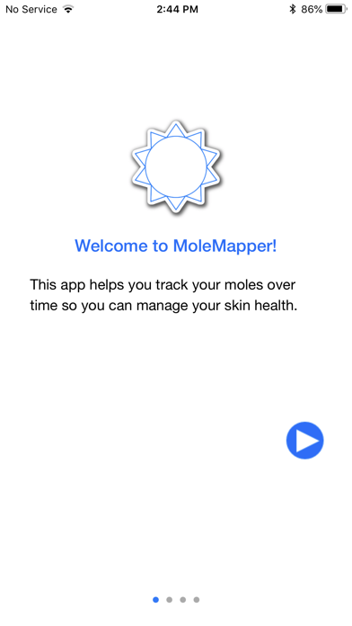 Mole Mapper Melanoma Study Screenshot