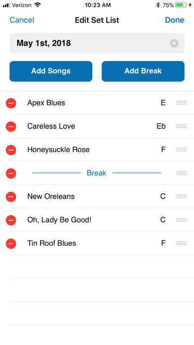 Screenshot #3 pour Set List Manager