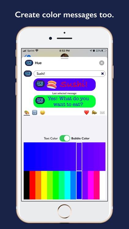 Hue - Color Text Sticker Maker