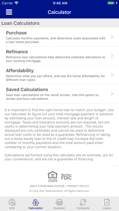 MortgageNow By LSNB Screenshot